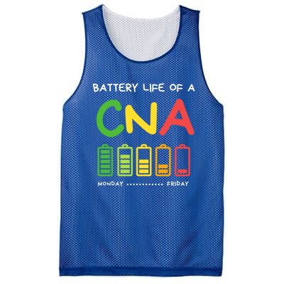 Funny Battery Life Of A Cna Certified Nurse Assistant Cna Gift Mesh Reversible Basketball Jersey Tank