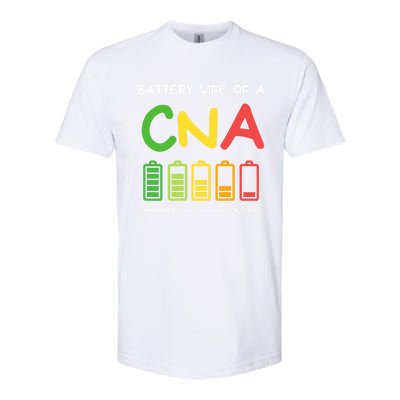 Funny Battery Life Of A Cna Certified Nurse Assistant Cna Gift Softstyle CVC T-Shirt