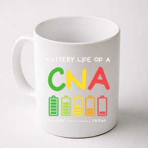 Funny Battery Life Of A Cna Certified Nurse Assistant Cna Gift Coffee Mug