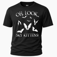 Funny Bat Lover Gift For Men Women Cool Sky Kittens Horror Cooling Performance Crew T-Shirt