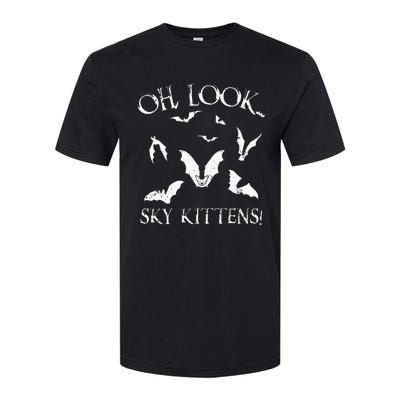 Funny Bat Lover Gift For Men Women Cool Sky Kittens Horror Softstyle CVC T-Shirt