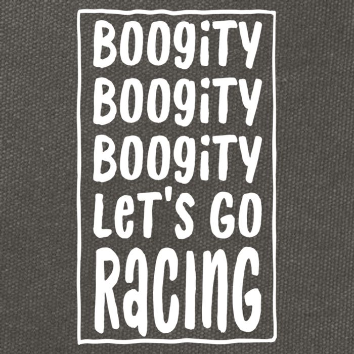 Funny Boogity LetS Go Racing Race Car Driving Quote Design Meaningful Gift Cotton Canvas Backpack