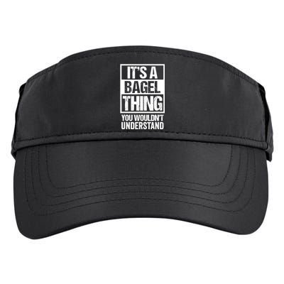 Funny Bagel Lover Text Design: Its A Bagel Thing Beygl Adult Drive Performance Visor