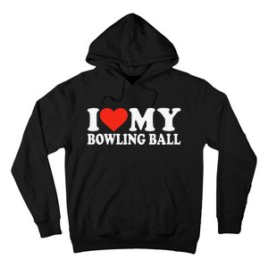 Funny Bowler Love Bowling Ball Cute League Bowling Hoodie