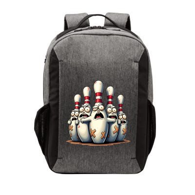 Funny Bowling Lover Bowlers Scared Pin Graphic Gift Vector Backpack