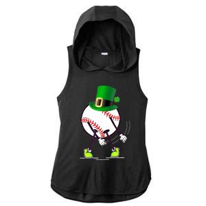 Flossing Baseball Leprechaun Hat St Patricks Day Meaningful Gift Ladies PosiCharge Tri-Blend Wicking Draft Hoodie Tank