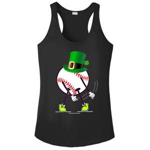 Flossing Baseball Leprechaun Hat St Patricks Day Meaningful Gift Ladies PosiCharge Competitor Racerback Tank