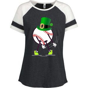 Flossing Baseball Leprechaun Hat St Patricks Day Meaningful Gift Enza Ladies Jersey Colorblock Tee