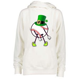 Flossing Baseball Leprechaun Hat St Patricks Day Meaningful Gift Womens Funnel Neck Pullover Hood