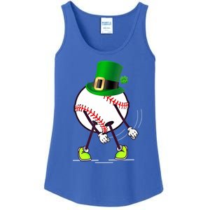 Flossing Baseball Leprechaun Hat St Patricks Day Meaningful Gift Ladies Essential Tank