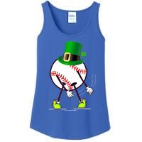 Flossing Baseball Leprechaun Hat St Patricks Day Meaningful Gift Ladies Essential Tank