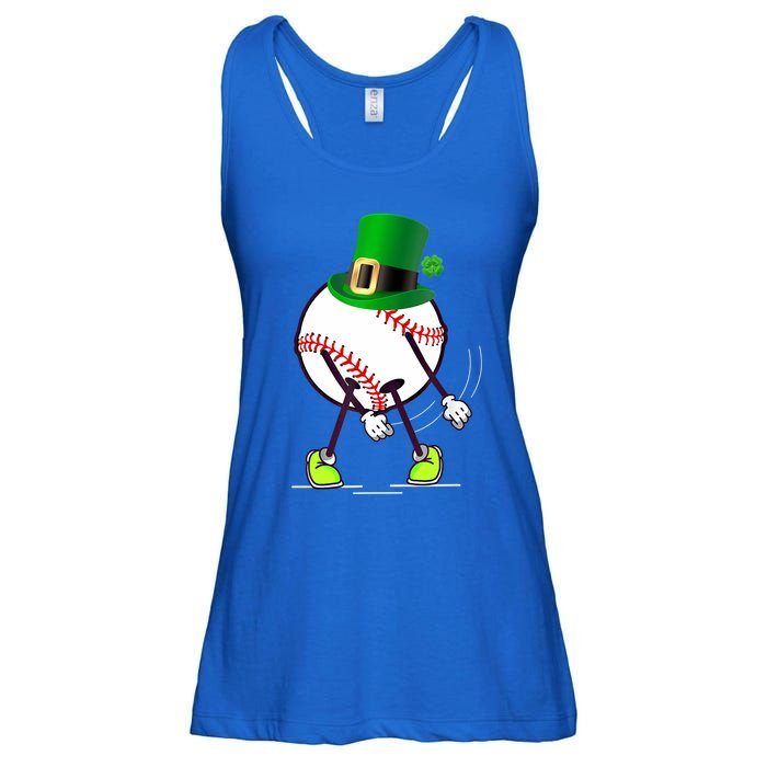 Flossing Baseball Leprechaun Hat St Patricks Day Meaningful Gift Ladies Essential Flowy Tank