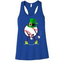 Flossing Baseball Leprechaun Hat St Patricks Day Meaningful Gift Women's Racerback Tank