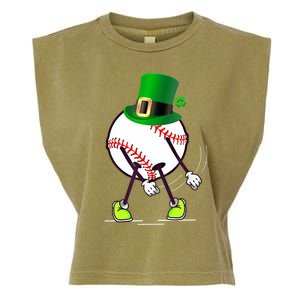 Flossing Baseball Leprechaun Hat St Patricks Day Meaningful Gift Garment-Dyed Women's Muscle Tee