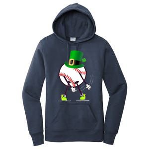 Flossing Baseball Leprechaun Hat St Patricks Day Meaningful Gift Women's Pullover Hoodie