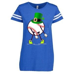 Flossing Baseball Leprechaun Hat St Patricks Day Meaningful Gift Enza Ladies Jersey Football T-Shirt