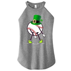 Flossing Baseball Leprechaun Hat St Patricks Day Meaningful Gift Women's Perfect Tri Rocker Tank