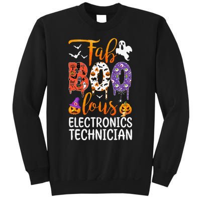 Fab Boo Lous Electronics Technician Boo Ghost Halloween Sweatshirt