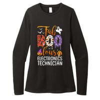 Fab Boo Lous Electronics Technician Boo Ghost Halloween Womens CVC Long Sleeve Shirt