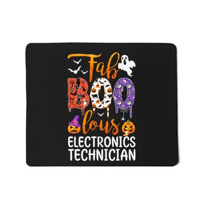 Fab Boo Lous Electronics Technician Boo Ghost Halloween Mousepad