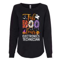 Fab Boo Lous Electronics Technician Boo Ghost Halloween Womens California Wash Sweatshirt