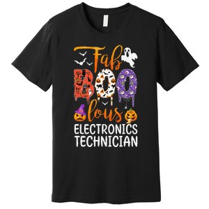 Fab Boo Lous Electronics Technician Boo Ghost Halloween Premium T-Shirt