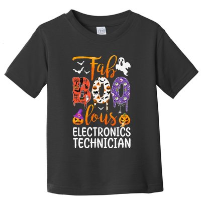 Fab Boo Lous Electronics Technician Boo Ghost Halloween Toddler T-Shirt