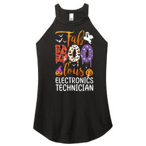 Fab Boo Lous Electronics Technician Boo Ghost Halloween Women's Perfect Tri Rocker Tank