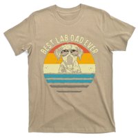 Funny Best Lab Dad Ever Labrador Dad Vintage Gift T-Shirt