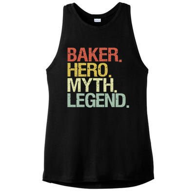 Funny Baker Legend Ladies PosiCharge Tri-Blend Wicking Tank