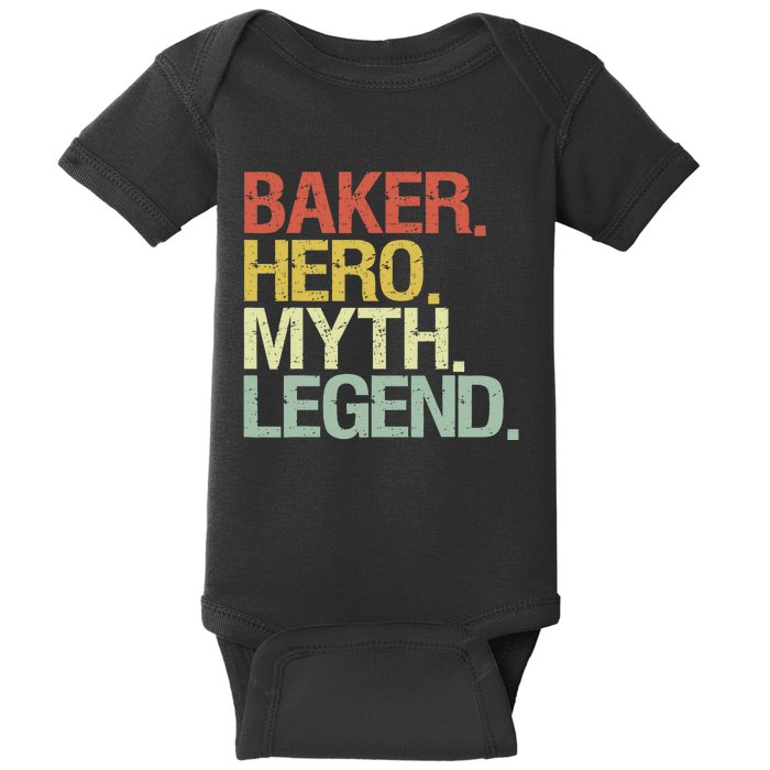 Funny Baker Legend Baby Bodysuit