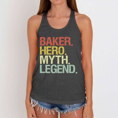 Funny Baker Legend Women's Knotted Racerback Tank