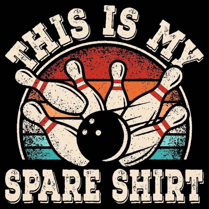Funny Bowling Lover Bowler Retro This Is My Spare Cooling Performance Crew T-Shirt