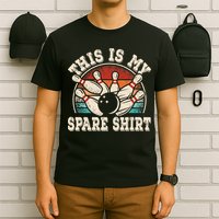 Funny Bowling Lover Bowler Retro This Is My Spare T-Shirt
