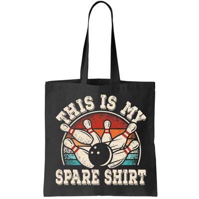 Funny Bowling Lover Bowler Retro This Is My Spare Bag