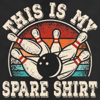 Funny Bowling Lover Bowler Retro This Is My Spare Golf Towel