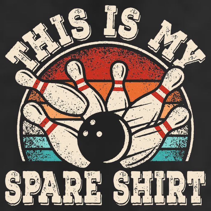 Funny Bowling Lover Bowler Retro This Is My Spare Golf Towel