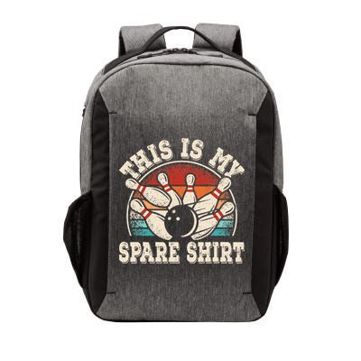 Funny Bowling Lover Bowler Retro This Is My Spare Vector Backpack