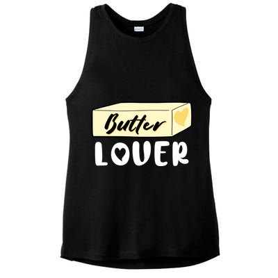 Funny Butter Lover Matching Group Ladies PosiCharge Tri-Blend Wicking Tank
