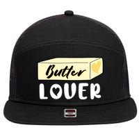 Funny Butter Lover Matching Group 7 Panel Mesh Trucker Snapback Hat