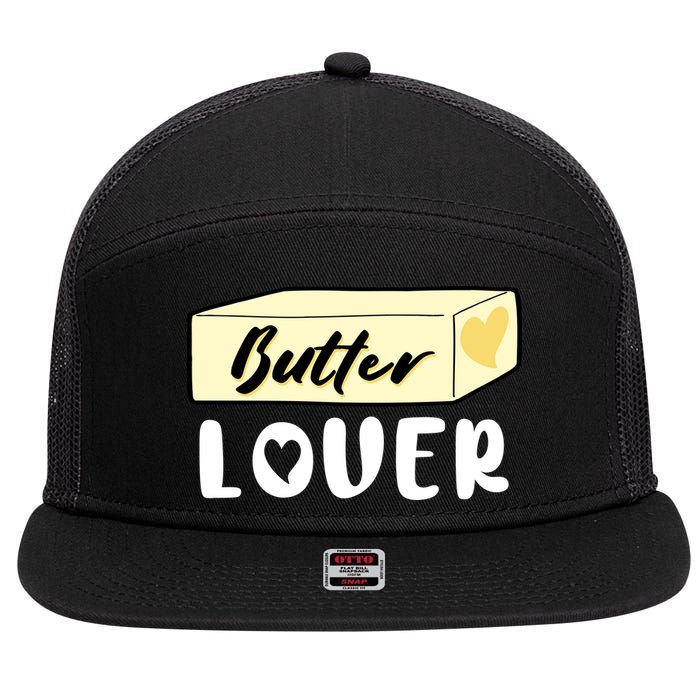 Funny Butter Lover Matching Group 7 Panel Mesh Trucker Snapback Hat