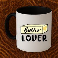 Funny Butter Lover Matching Group Mug