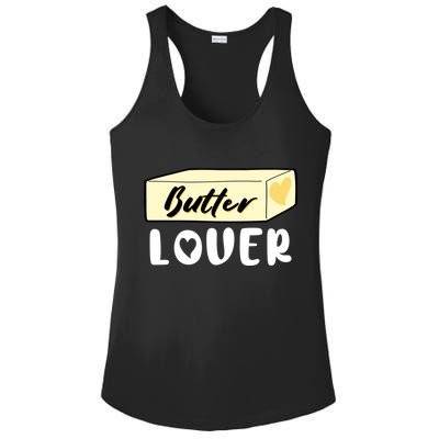 Funny Butter Lover Matching Group Ladies PosiCharge Competitor Racerback Tank