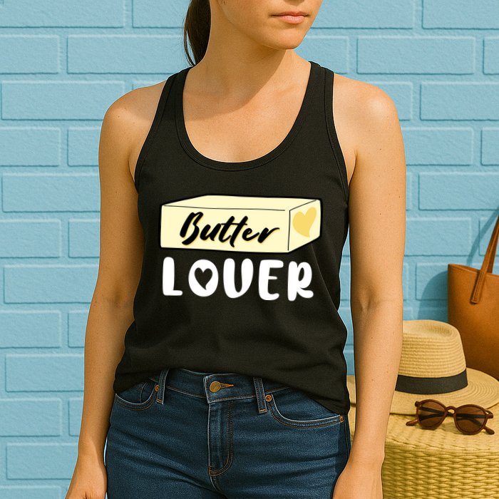 Funny Butter Lover Matching Group Womens Tank Top