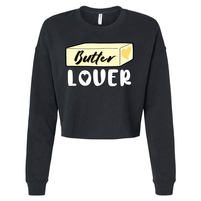 Funny Butter Lover Matching Group Cropped Pullover Crew