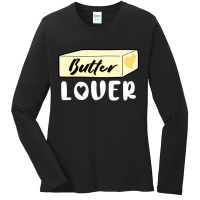 Funny Butter Lover Matching Group Ladies Long Sleeve Shirt