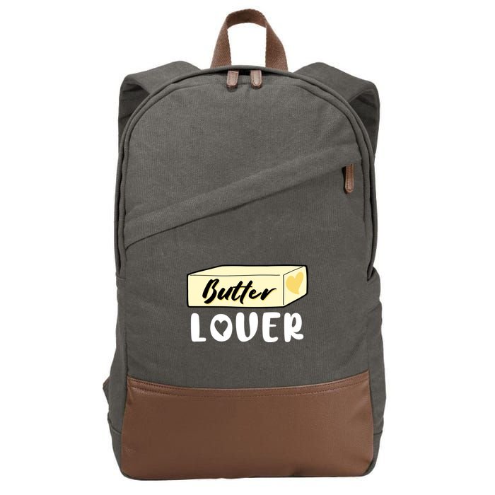 Funny Butter Lover Matching Group Cotton Canvas Backpack