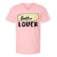 Funny Butter Lover Matching Group V-Neck T-Shirt