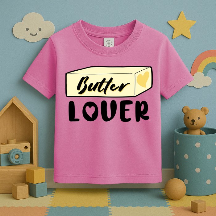 Funny Butter Lover Matching Group Toddler T-Shirt