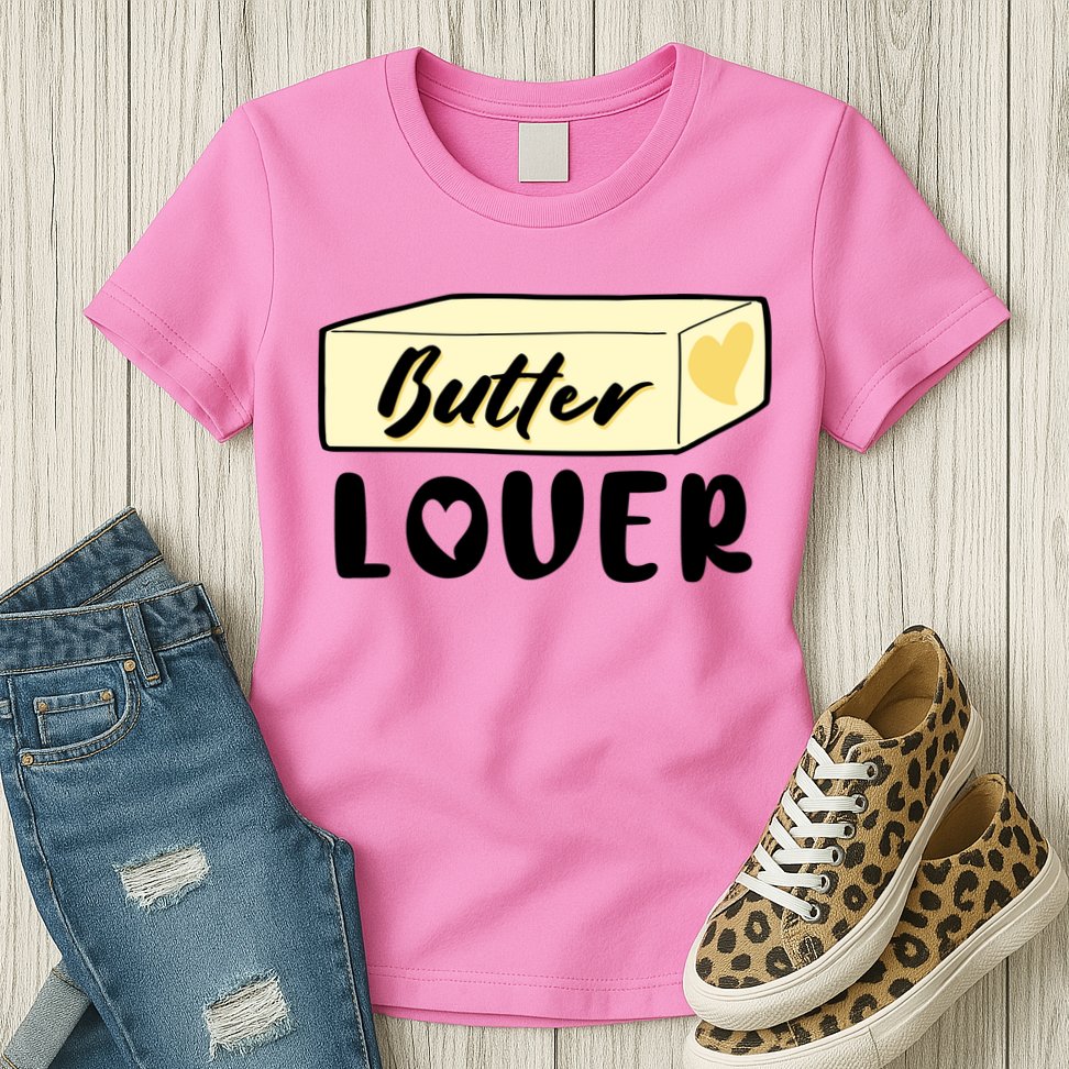 Funny Butter Lover Matching Group Womens T-Shirt